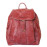 Женский кожаный рюкзак Aventino red